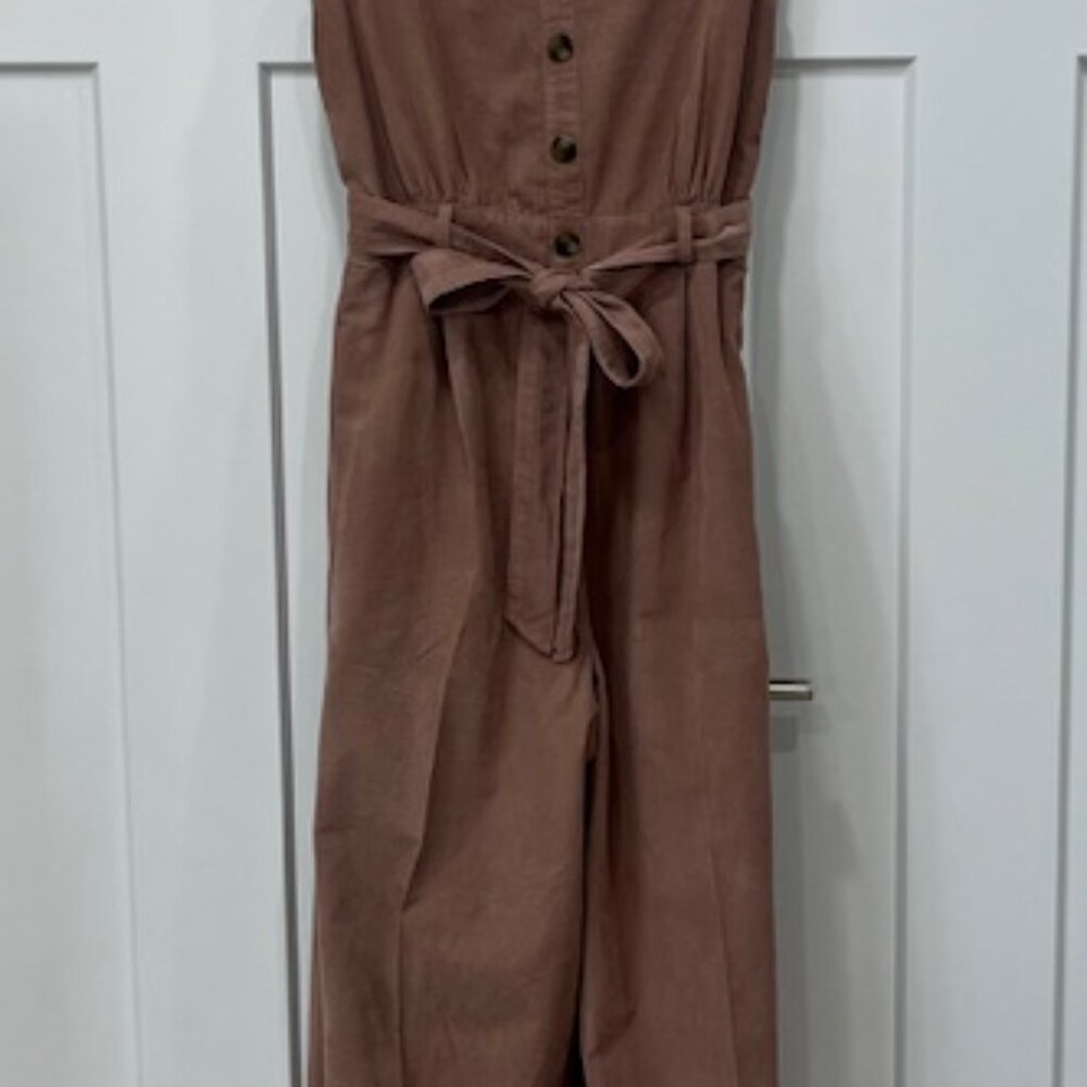American Eagle corduroy jumpsuit, blush color, size M, gently used - Picture 8 of 16